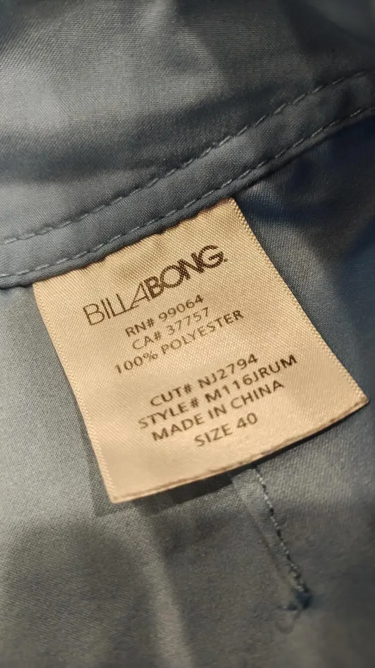 Billabong Board Shorts Mens 40 Blue Cargo Surf Swim Trunks Quick Dry Beach